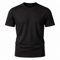 Premium Cotton Crew Neck T-Shirt – Classic Black | THORNVIQUE