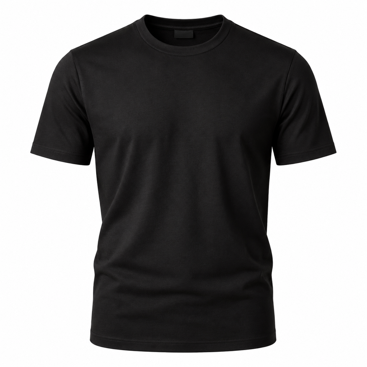 Premium Cotton Crew Neck T-Shirt – Classic Black | THORNVIQUE