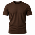 Premium Cotton Crew Neck T-Shirt – Chocolate Brown | THORNVIQUE