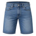 Premium Regular Fit Denim Shorts – Classic Mid Blue | THORNVIQUE